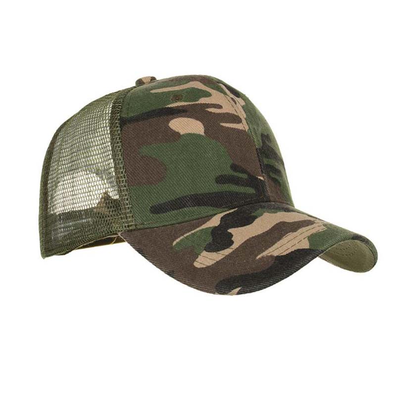 迷彩運動網帽定制-運動帽廠家打樣